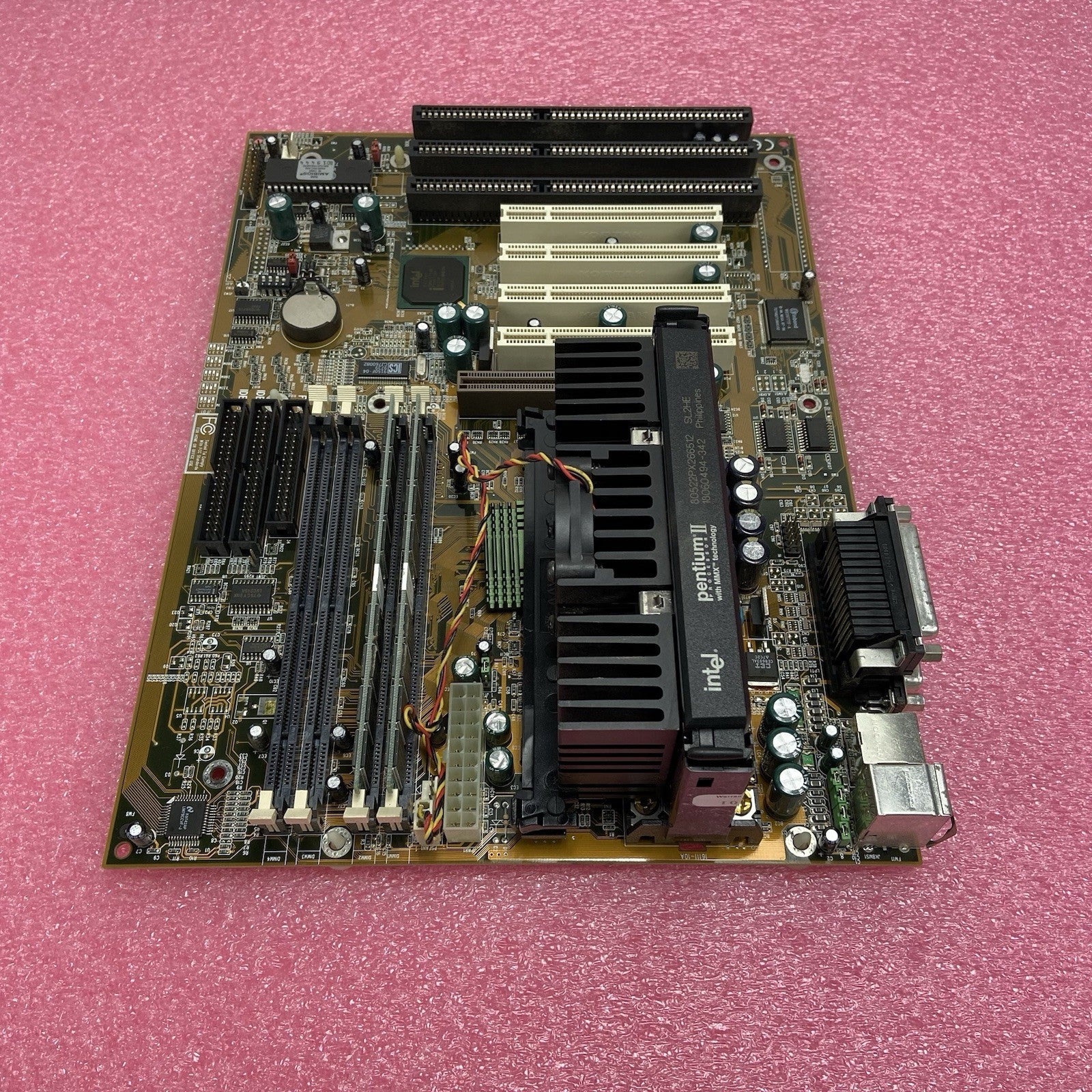 MicroStar MS-6111 Ver 1 Motherboard Intel Pentium II 268MHz 64MB RAM 3x ISA3