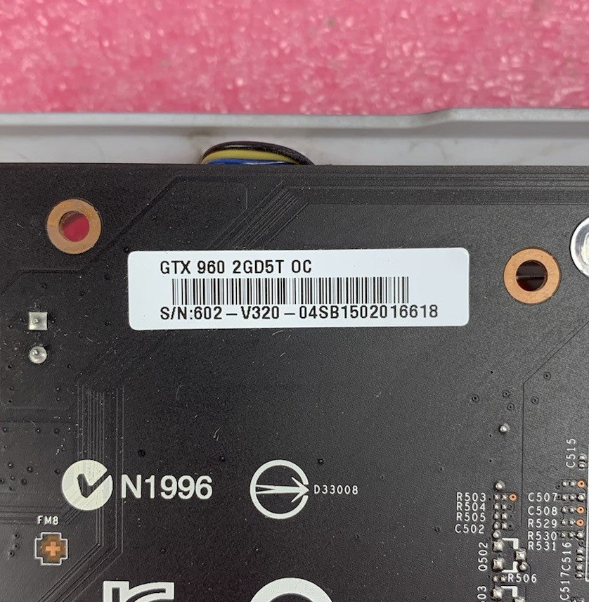 MSI GeForce GTX 960 2GD5T OC 2GB Video Graphics Card