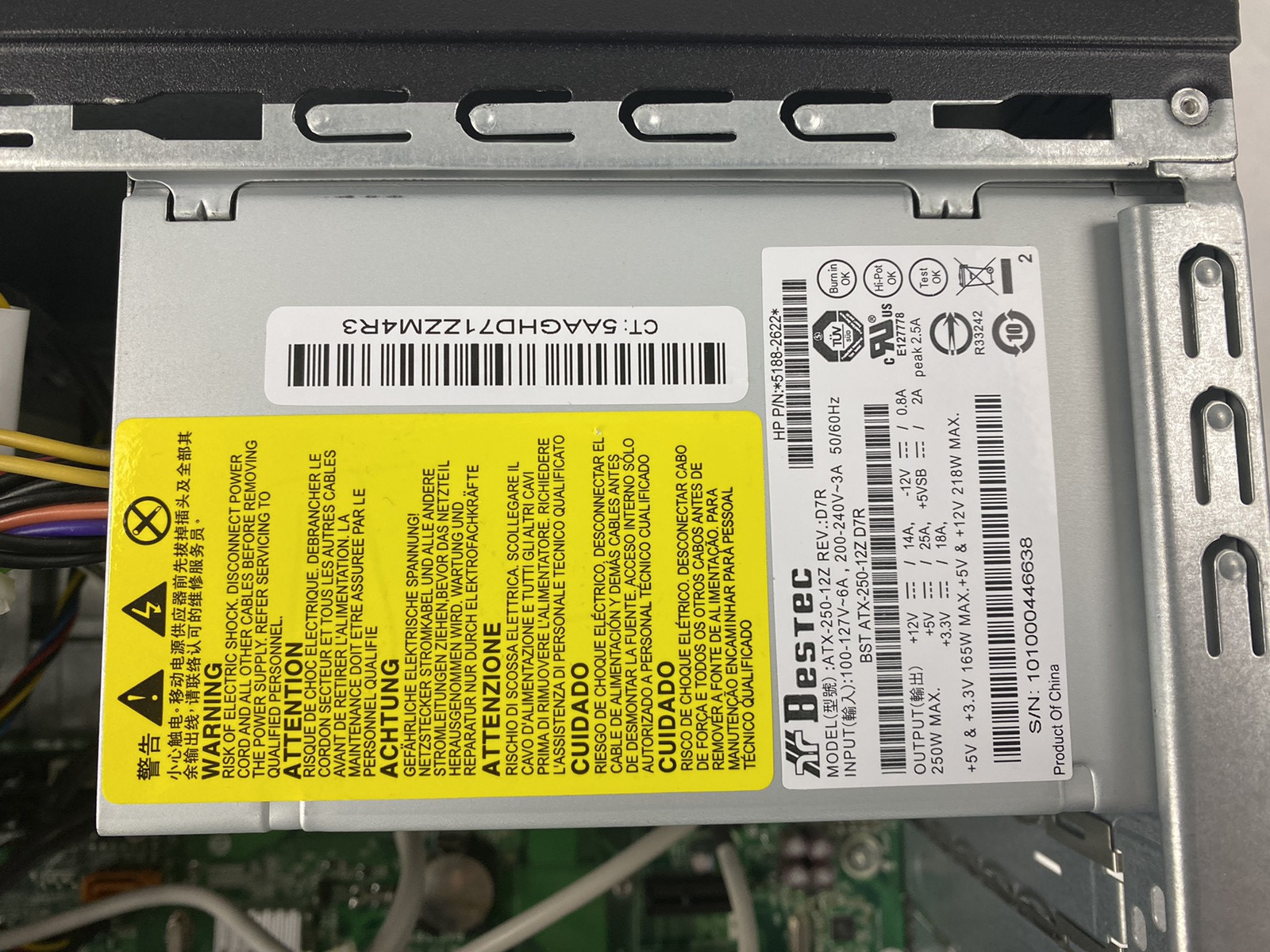 HP Pavilion P6716f MT AMD Athlon II x4 640 3.00GHz 6GB RAM No HDD No OS