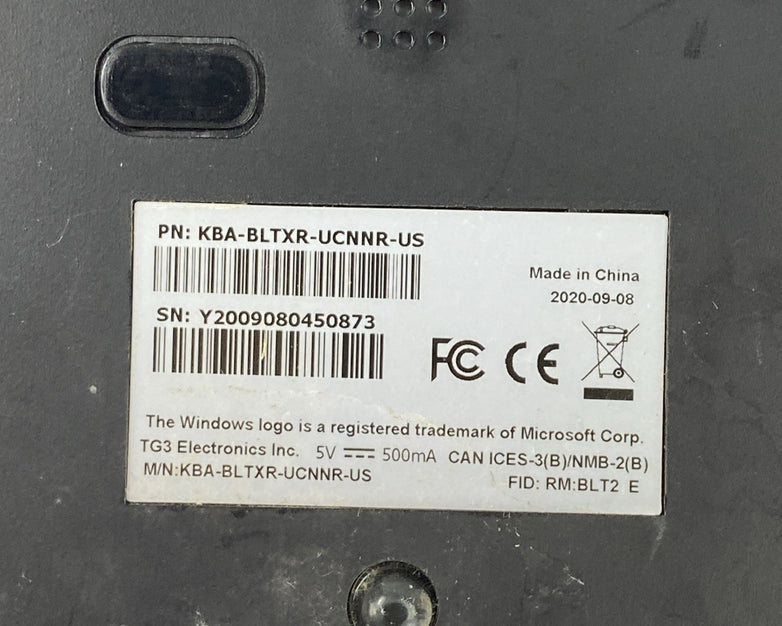 TG3 Electronics KBA-BLTXR-UCNNR-US Rugged Keyboard Tested
