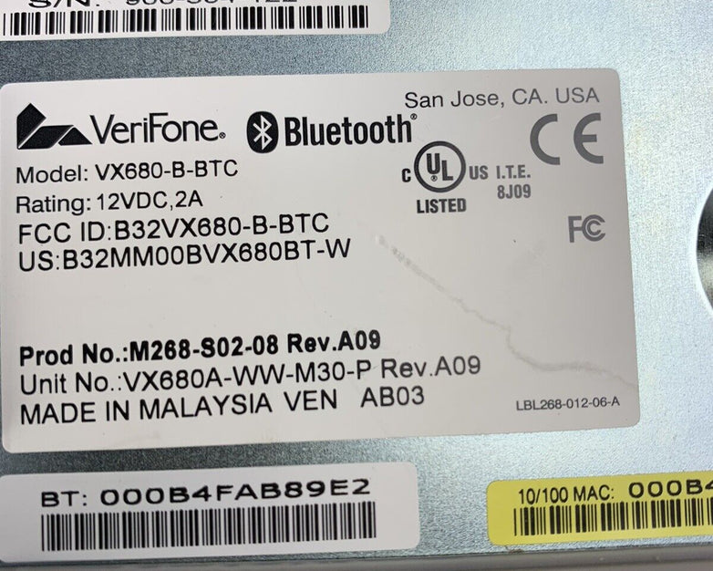 Verifone VX680-B-BTC Charging Dock