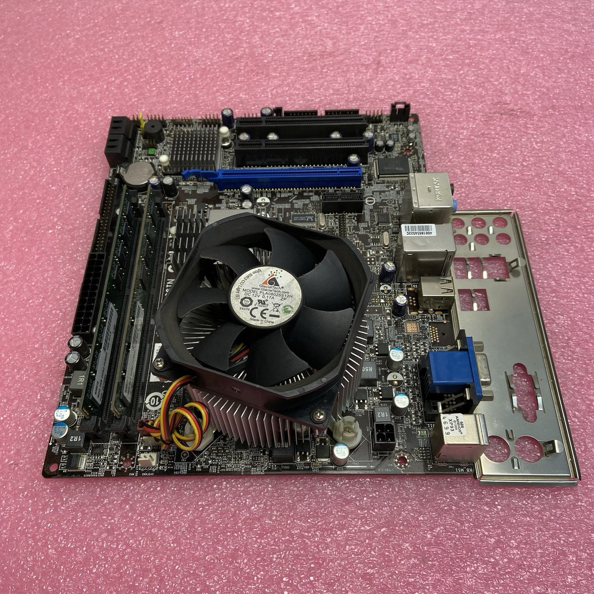 MSI G41M-P33 Motherboard Intel Core 2 Quad Q300 2.5GHz 4GB RAM w/IO Shield3