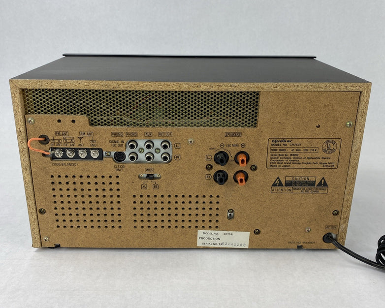 Quazar CR7531 Receiver Tape Deck Tested