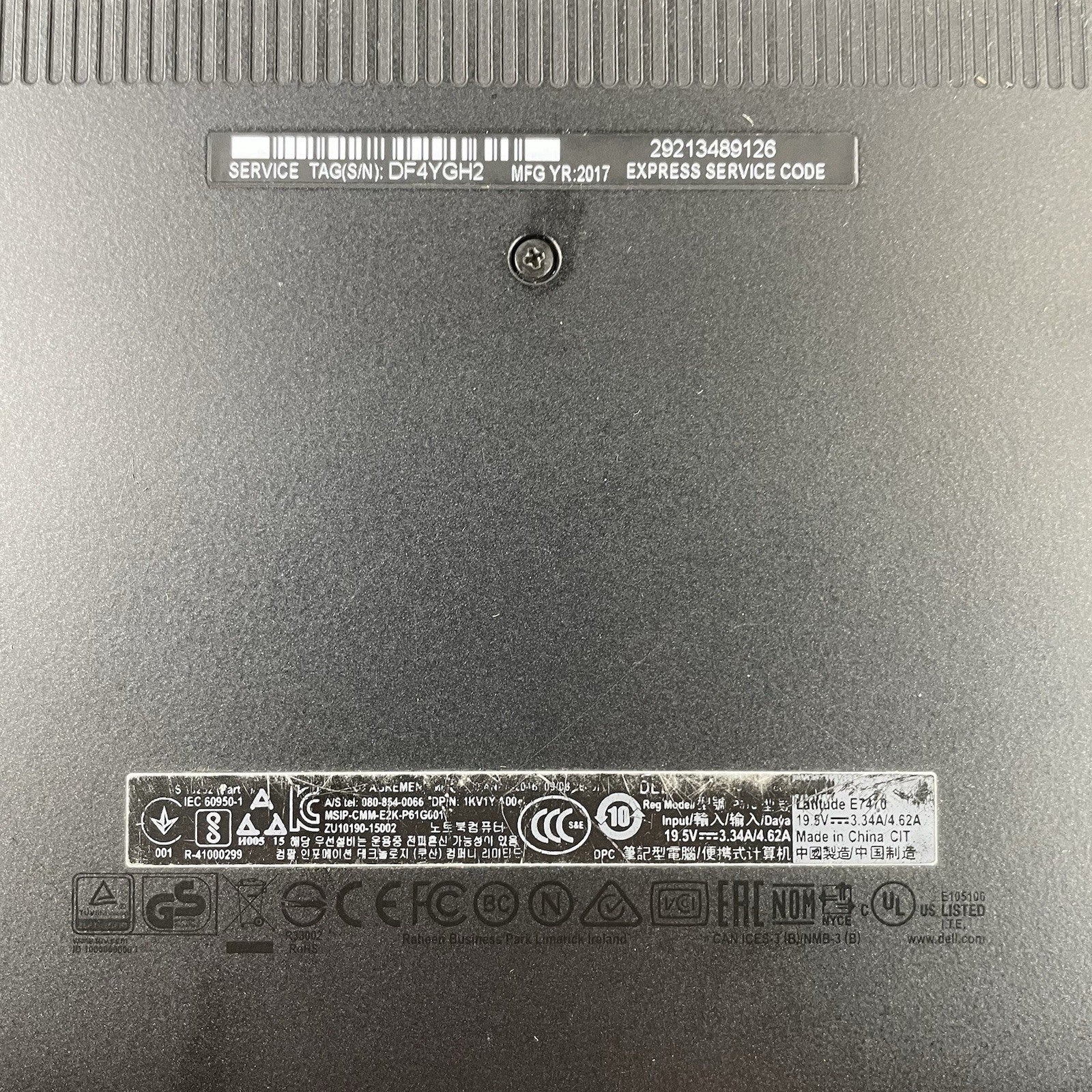 Dell Latitude E7470 14" i7-6600U 2.60 GHz 8 GB RAM No SSD/OS/AC/Batt15