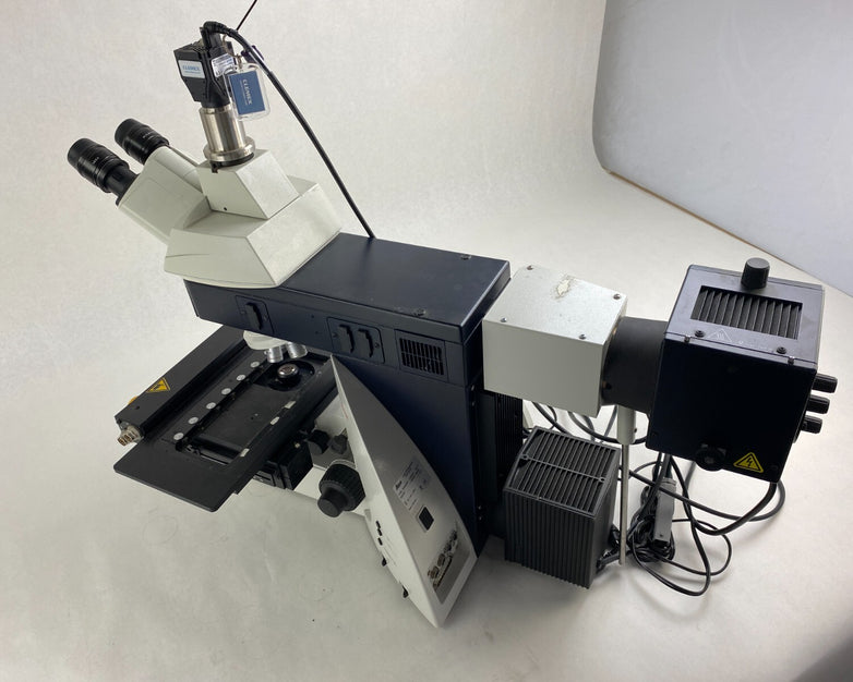 Leica DM6000M Microscope w/ Objectives Power Supplies Clemex Camera