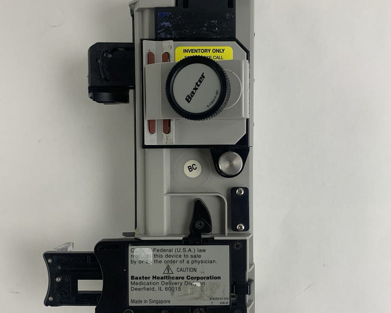 Baxter AS50 IM8550 Infusion Pump Powers On Factory Reset No Batteries No Charger