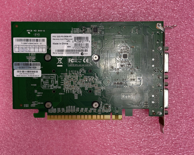 EVGA Nvidia GeForce GT630 02G-P3-2639-KR PCIe Graphics Card
