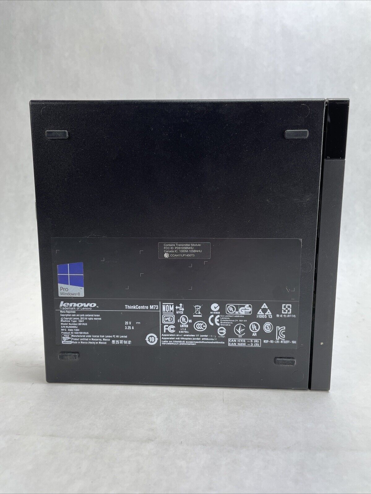 Lenovo ThinkCentre M73 Micro Intel Core i3-4130T 2.9GHz 8GB RAM No HDD No OS