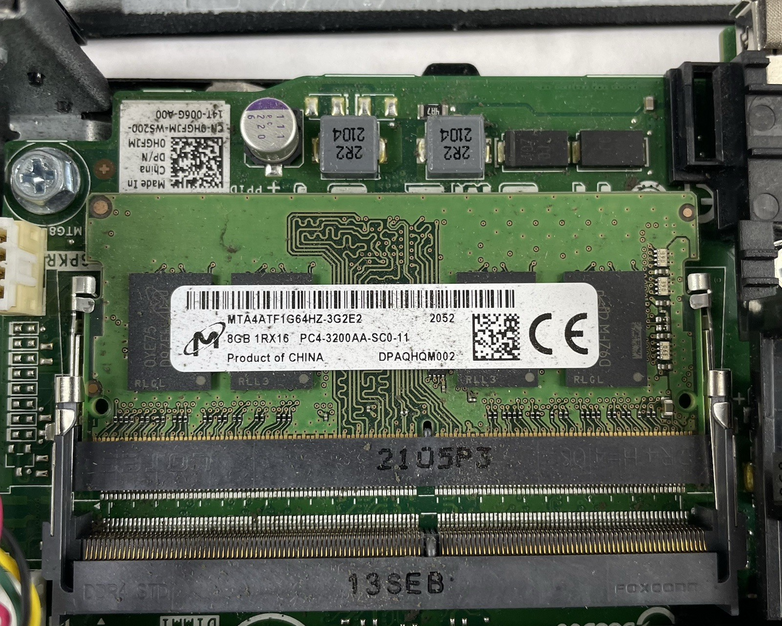 Dell Optiplex 3080 Micro i5-10500T 2.30 GHz 8 GB RAM W/AC No SSD/OS