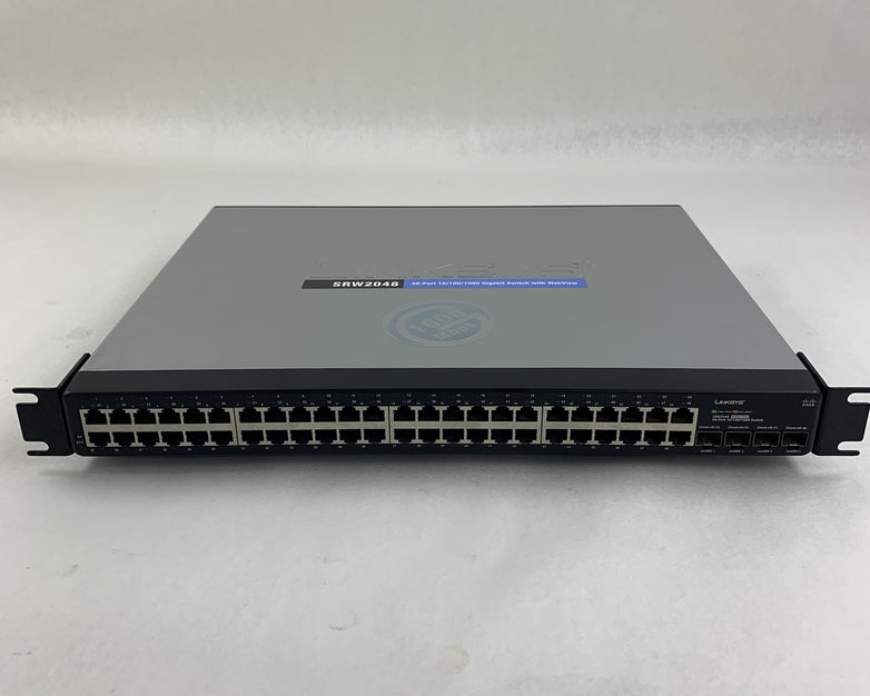 Linksys SRW2048 48 Port 10/100/1000 Gigabit Switch Tested Reset