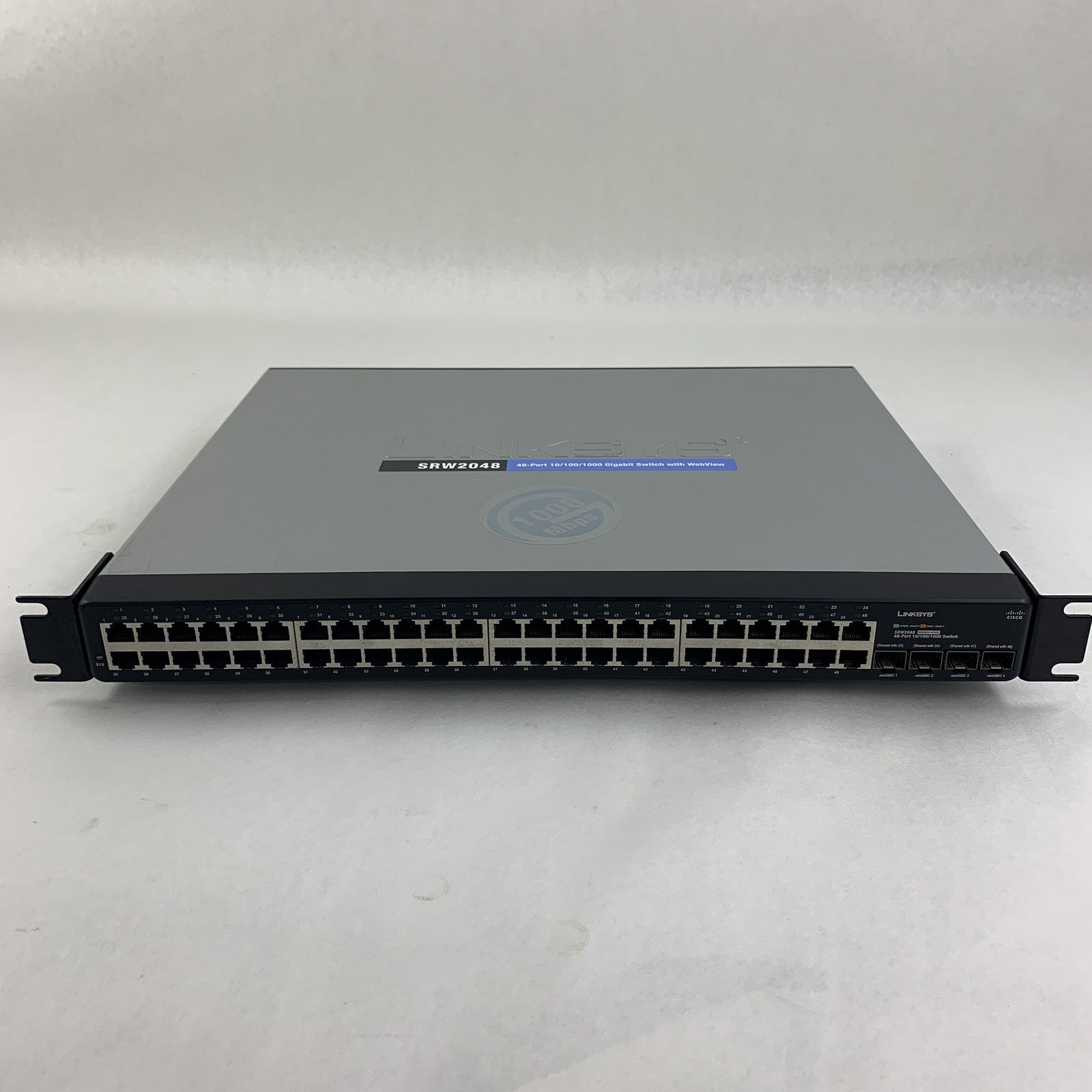 Linksys SRW2048 48 Port 10/100/1000 Gigabit Switch Tested Reset