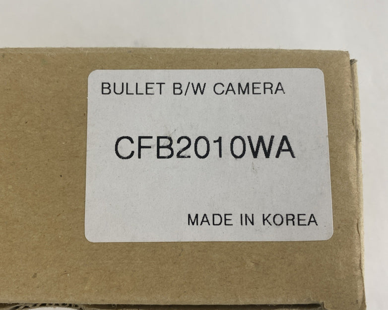 Bullet B/W CFB2010WA HI-Performance CCD Camera Untested