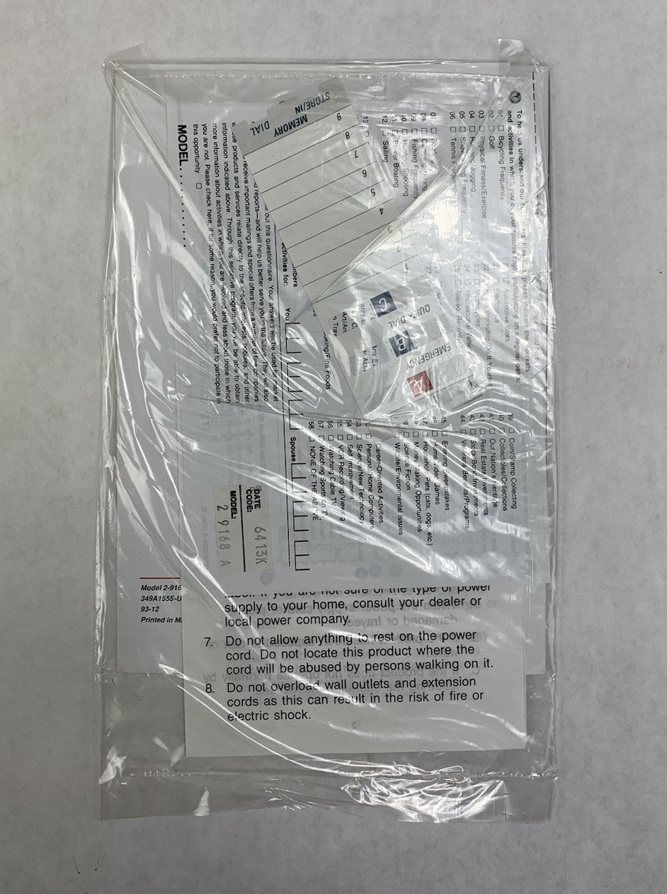 GE 2-9168 12 Number Memory Vintage Telephone