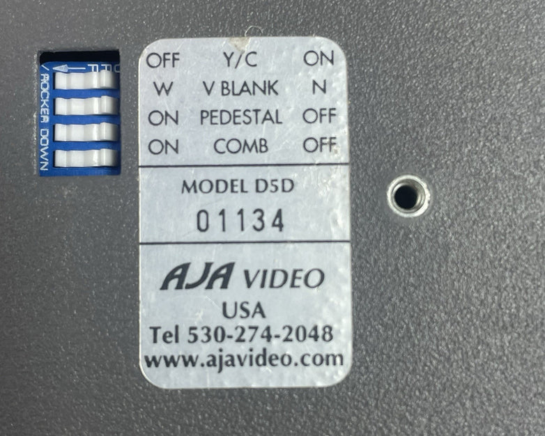 AJA Model D5D Video Converter NTSC/PAL to Serial Decoder Digital