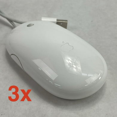 Apple Wired Mouse Optical A1152 MB112LL Lot of 3