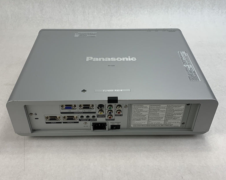 Panasonic PT-F200U LCD Projector No Remote 1831 Lamp Hours