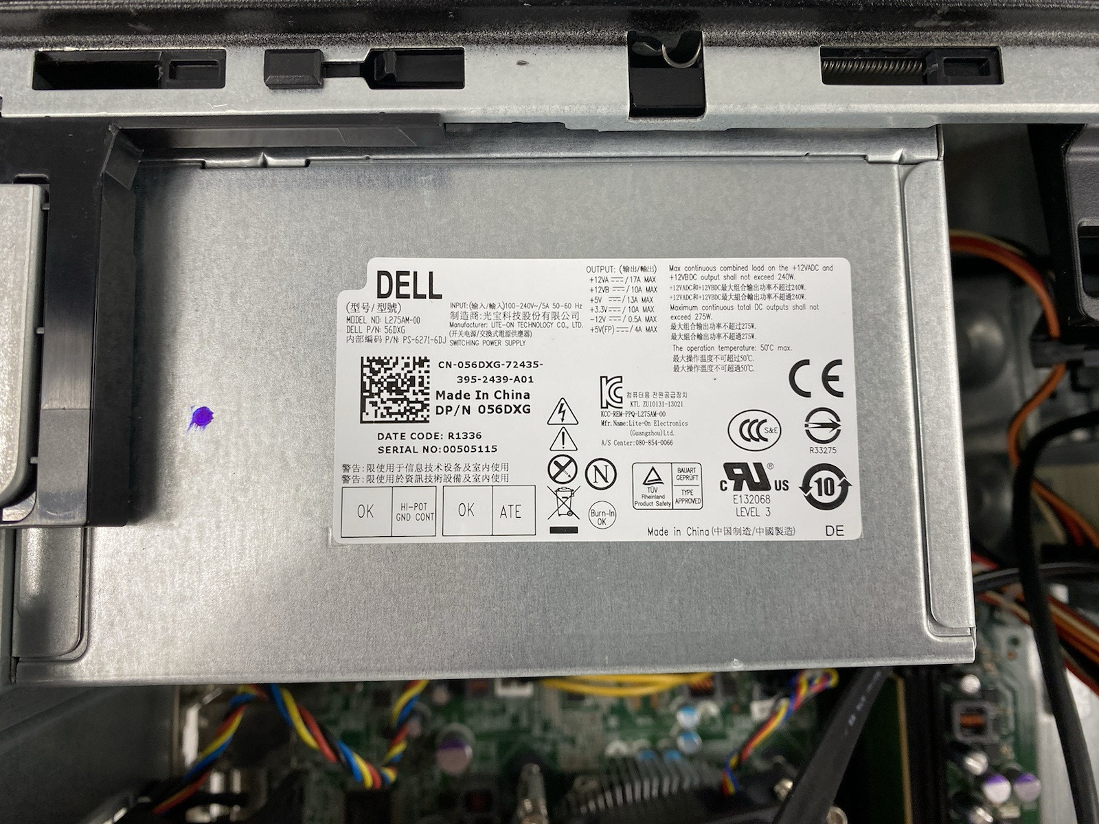 Dell OptiPlex 7010 MT Intel Core i3-3240 3.40GHz 4GB RAM No HDD No OS