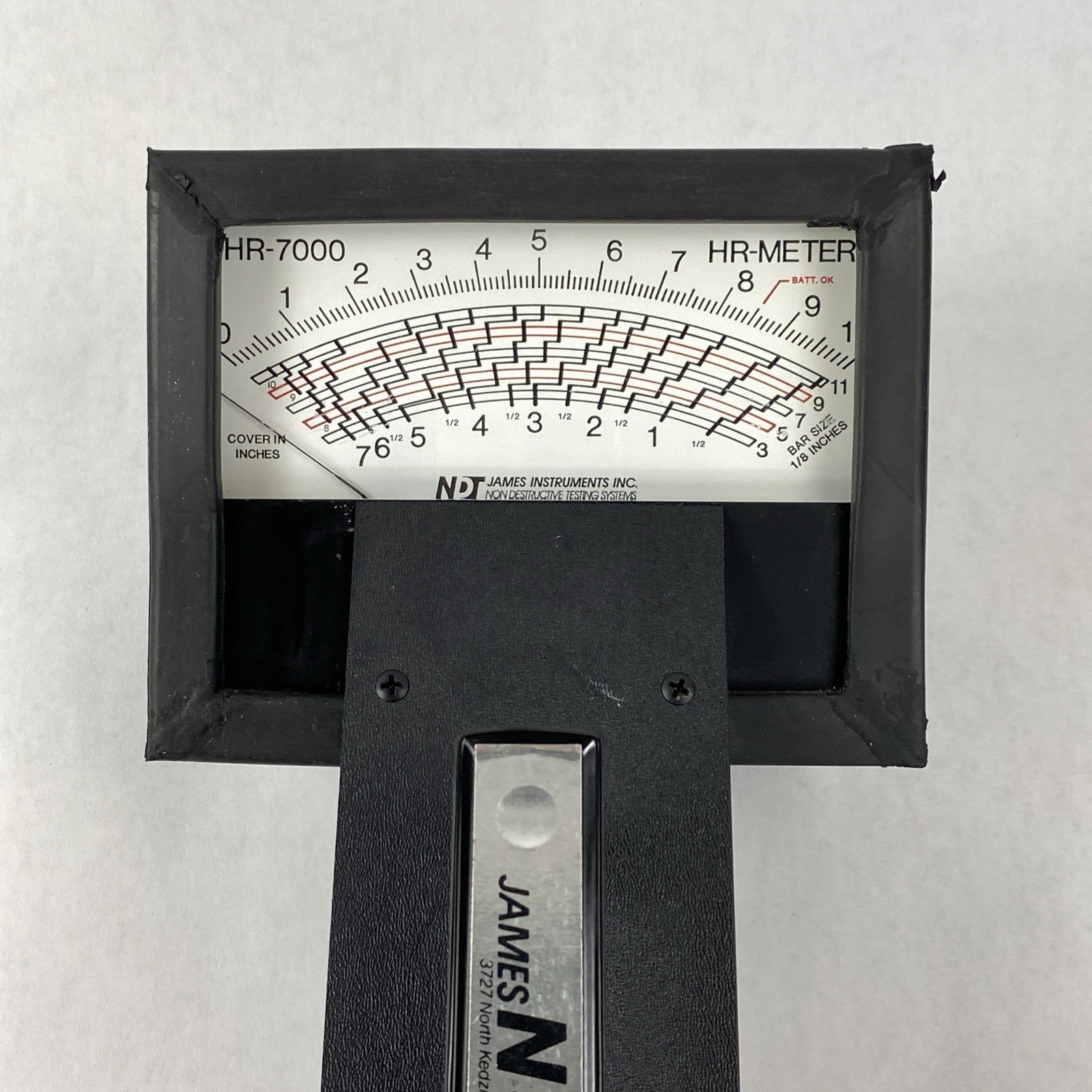 James NDT Instruments HR-7000 HR-Meter Legacy Handheld Rebar Locator4