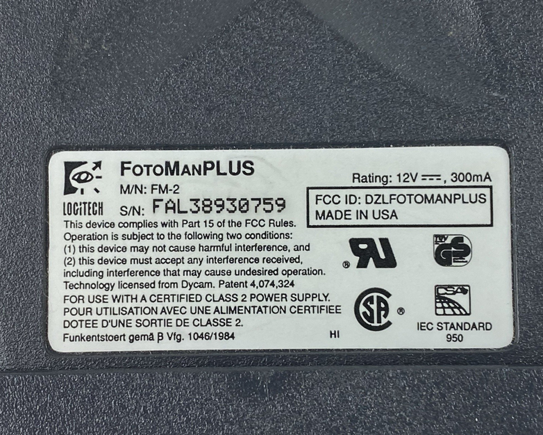 Logitech MF-2 FotoManPlus Untested