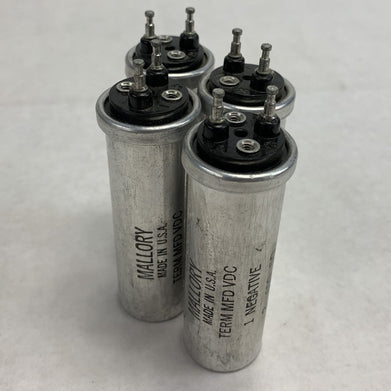 Mallory 20-71284 600MFD 50VDC 2356302X Electrolytic Capacitor (Lot of 4)