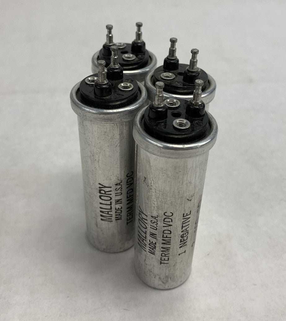 Mallory 20-71284 600MFD 50VDC 2356302X Electrolytic Capacitor (Lot of 4)