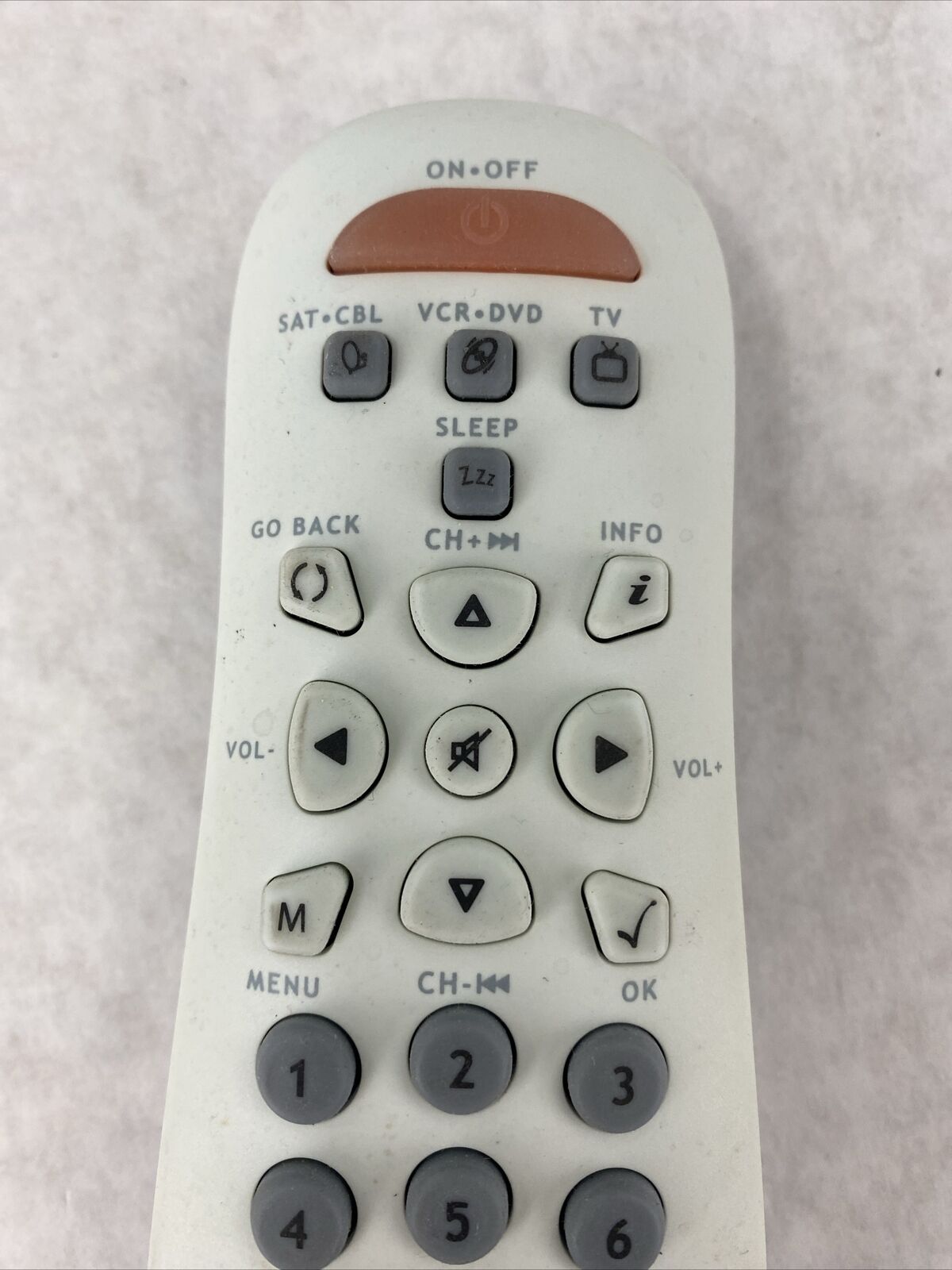 Jensen JER 422 Universal Remote Control Only MISSING BATTERY COVER