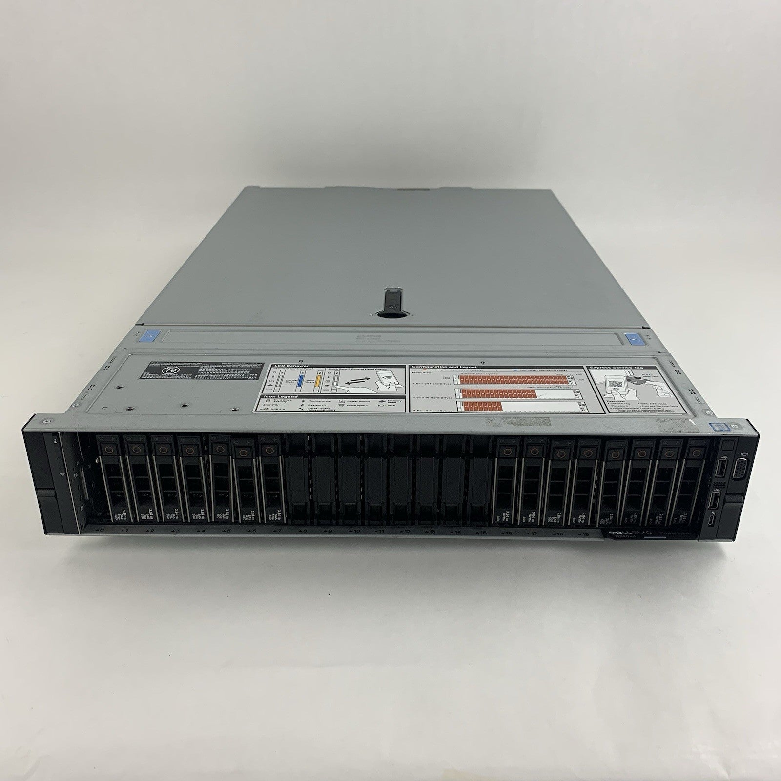 Dell Poweredge R740xd Barebones Server Chassis 2.5" 24 Bay 15x Caddies 3x Risers1