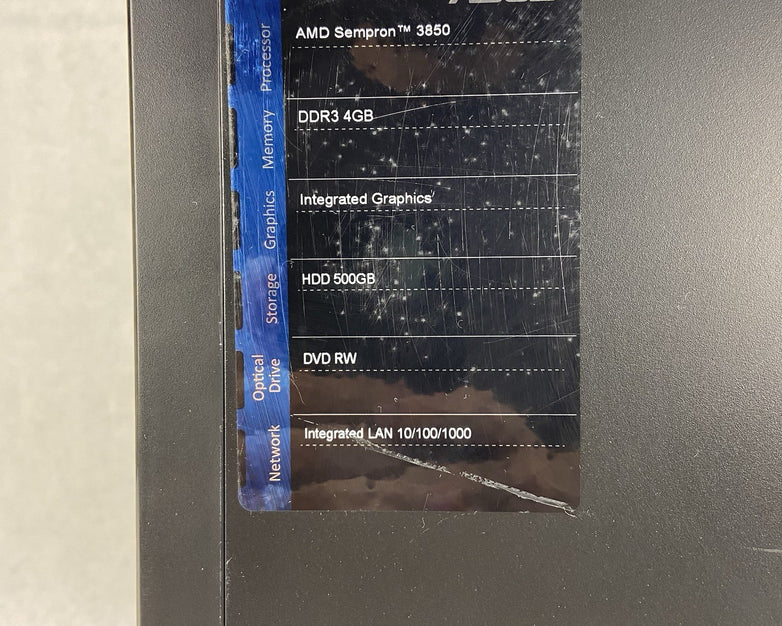 ASUS K30BD MT AMD Sempron 3850 1.3GHz 4GB RAM No HDD No OS