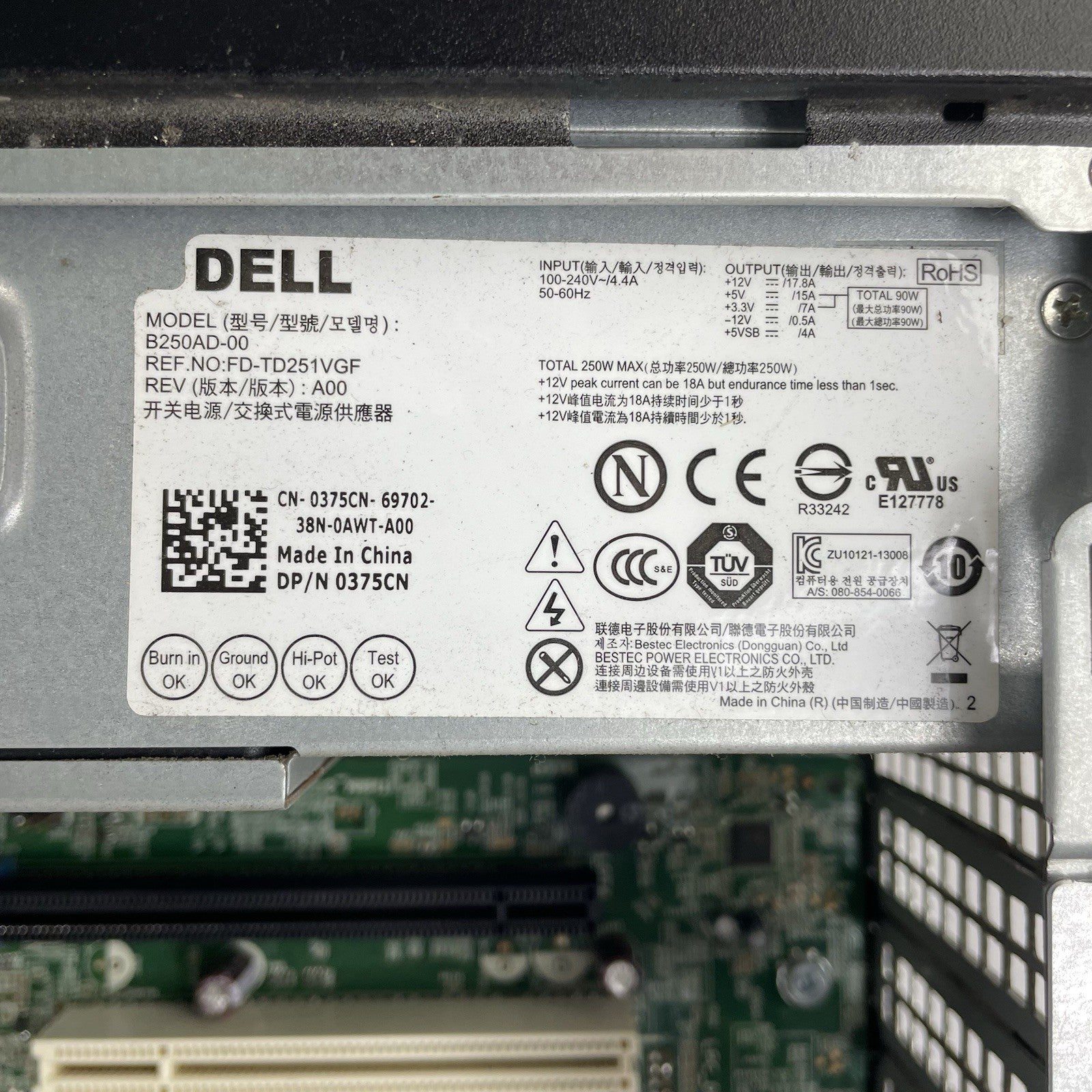 Dell Optiplex 7010 DT i5-3470 3.20 GHz 4 GB RAM No HDD/OS16