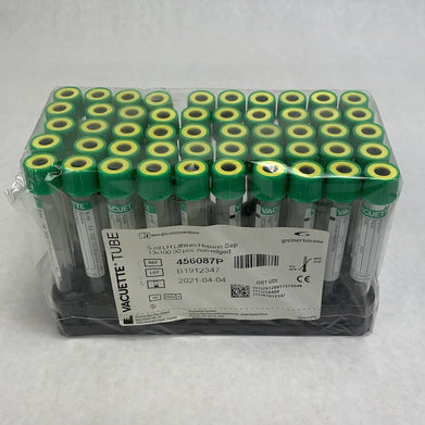 Vacuette 456087P 5ml LH Sep 13x100 50pcs Non-Ridged Tubes