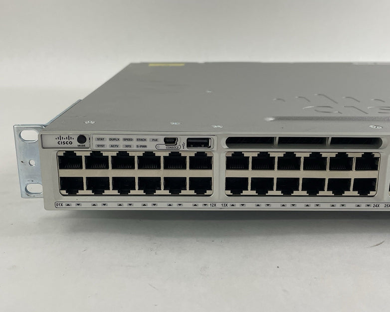 Cisco WS-C3850-48U-S V07 48-Port UPoE Switch  2x 1100W PSU Tested & Reset