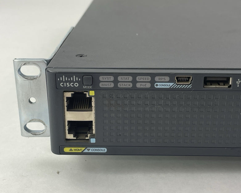 Cisco WS-C2960X-24PS-L  V01 48-Port PoE+ Switch Tested and Reset