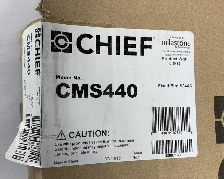 Chief CMS440 Speed-Connect Above Tile Suspended Ceiling Kit - No Accessories