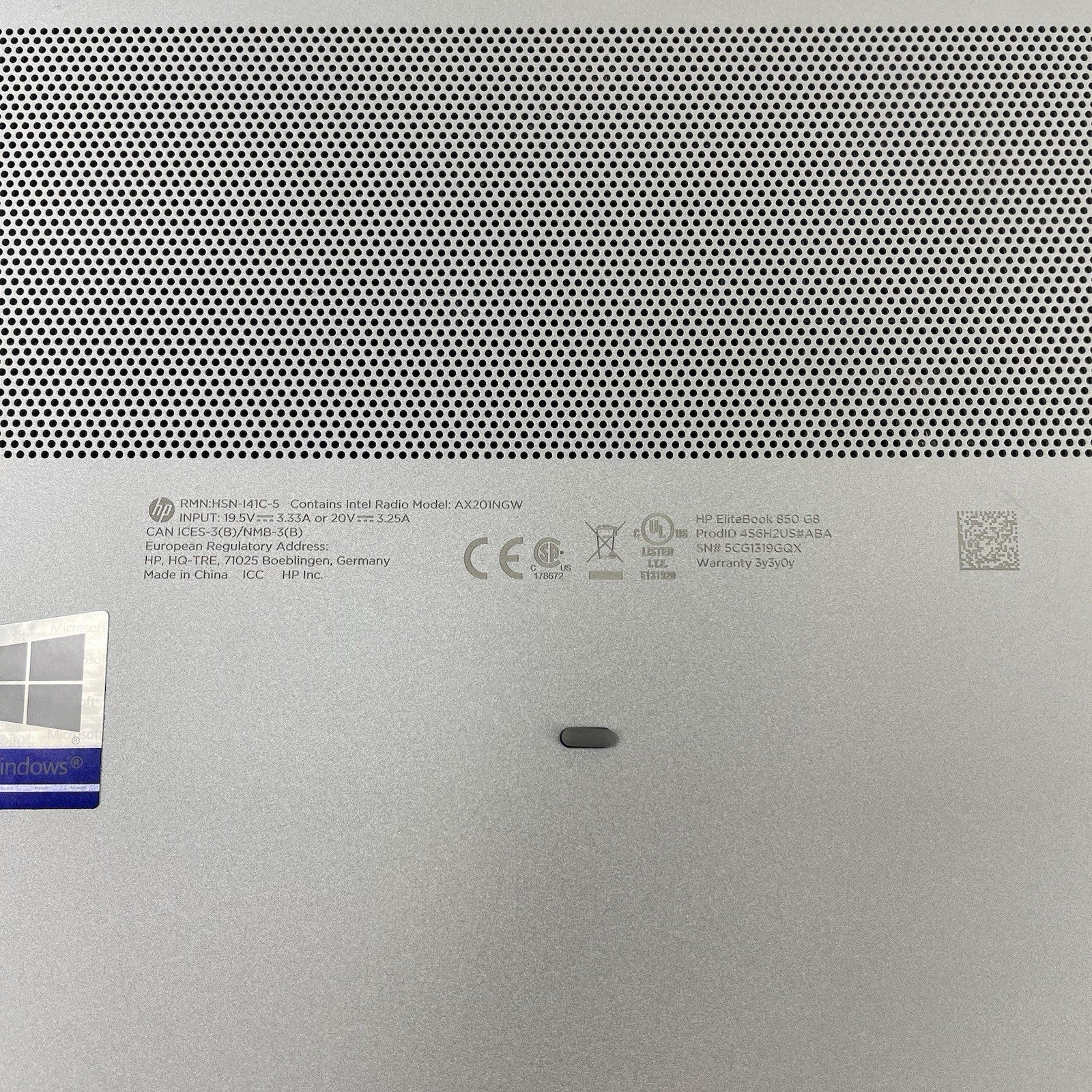 HP EliteBook 850 G8 15.6" i7-1185G7 3.00 GHz 8 GB RAM No SSD/OS/AC/Batt15