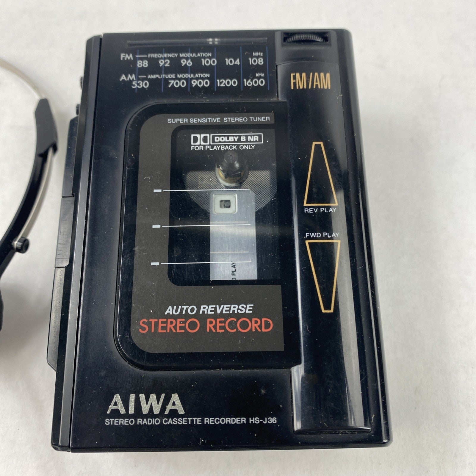 Aiwa HS-J36 AM/FM Auto Reverse Stereo Cassette Recorder Untested6