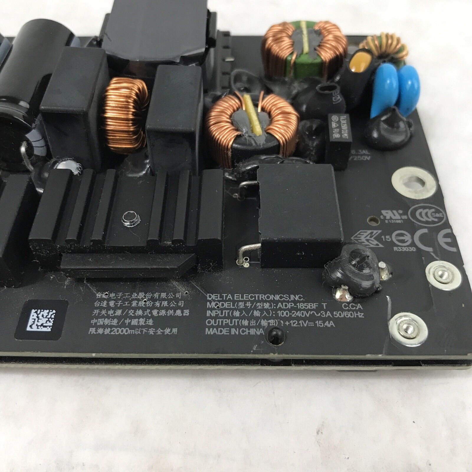 Delta Electronics ADP-185BF T Apple 21.5" iMac A1418 185W 3A Power Supply MV4779