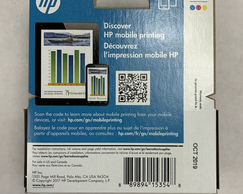HP N9H55FN 920 Ink Cartridges Cyan Magenta Yellow EXP Oct. 2019 (Lot of 4)