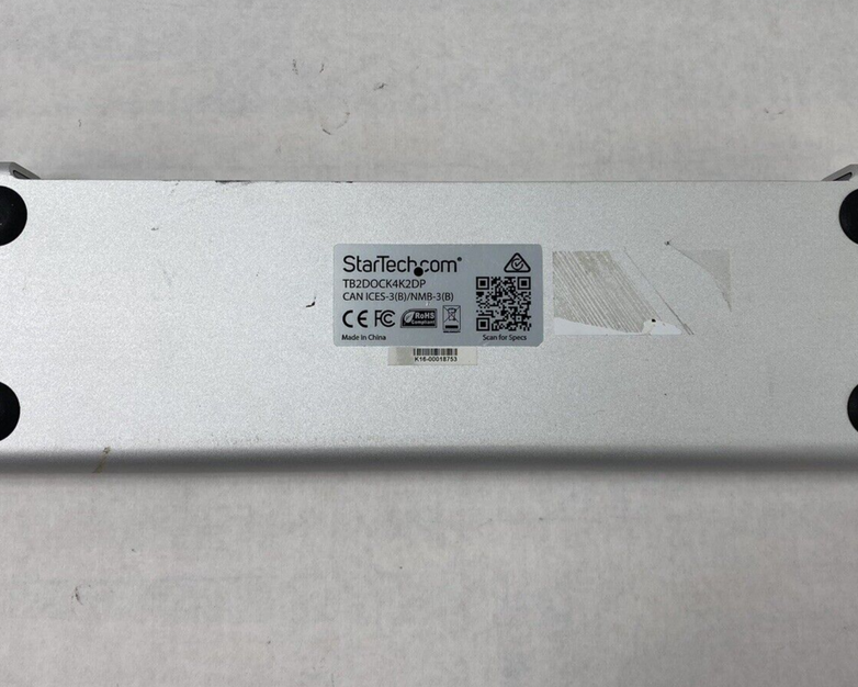 Startech TB2DOCK4K2DP Docking Station For Parts or Repair