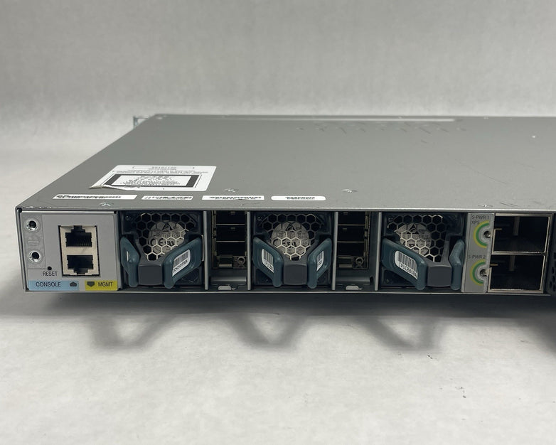 Cisco WS-C3850-48P-S 48 V07 Port Switch 1x 1100W PSU 2x 10Gig Tested & Reset