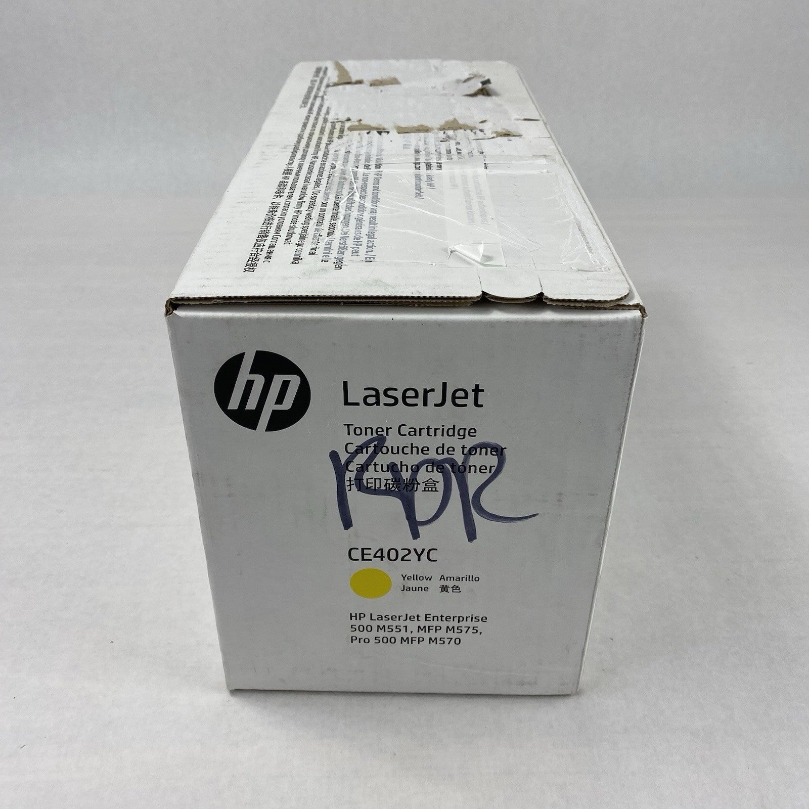HP LaserJet CE402YC 507A Yellow Toner OEM Factory Sealed