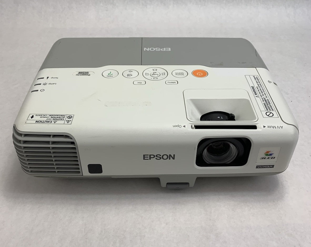 Epson H388A PowerLite 915W LCD Lamp Projector 81 Lamp Hours No Remote1