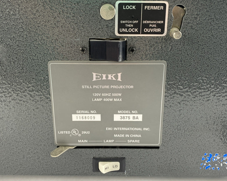 Eiki 3860A Still Picture Projector Power Tested