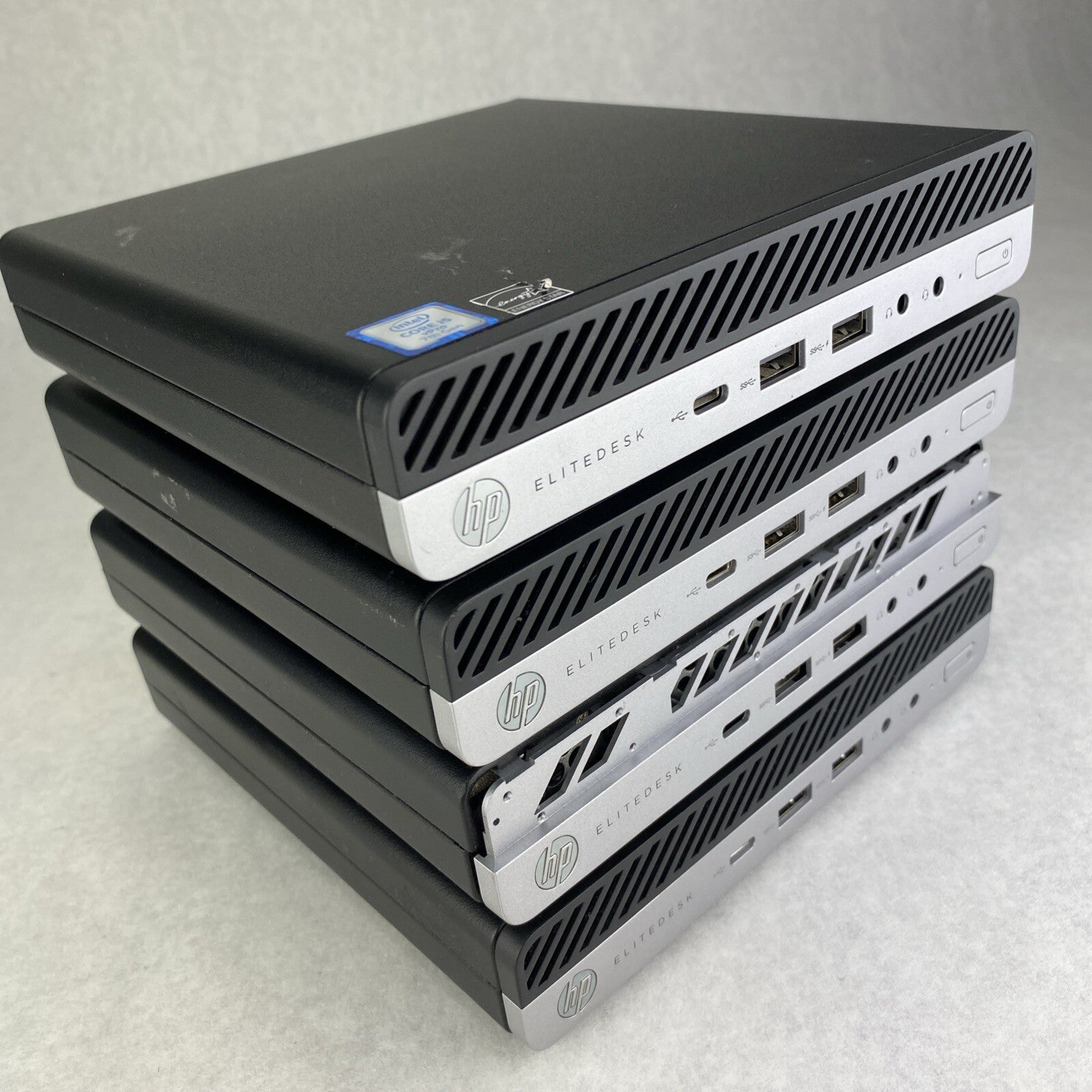 HP EliteDesk 800 G3 Mini Quad Core i5-7500T 2.70GHz 8GB RAM WiFi No HDD Lot Of 4