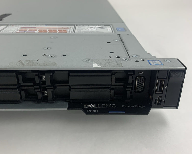 Dell PowerEdge R640 1U 8SFF Server 2x Gold 6238 2.1 GHz 64 GB H740 No OS No HDD