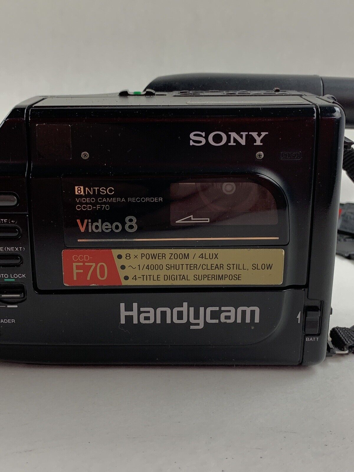 Sony Handycam CCD-F70 Camera and Case Bundle w/ Manual Charger Battery Powers On