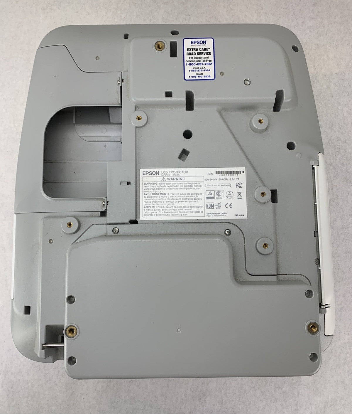 Epson PowerLite 695Wi H740A LCD Lamp Projector 2560 Lamp Hours - No Remote6