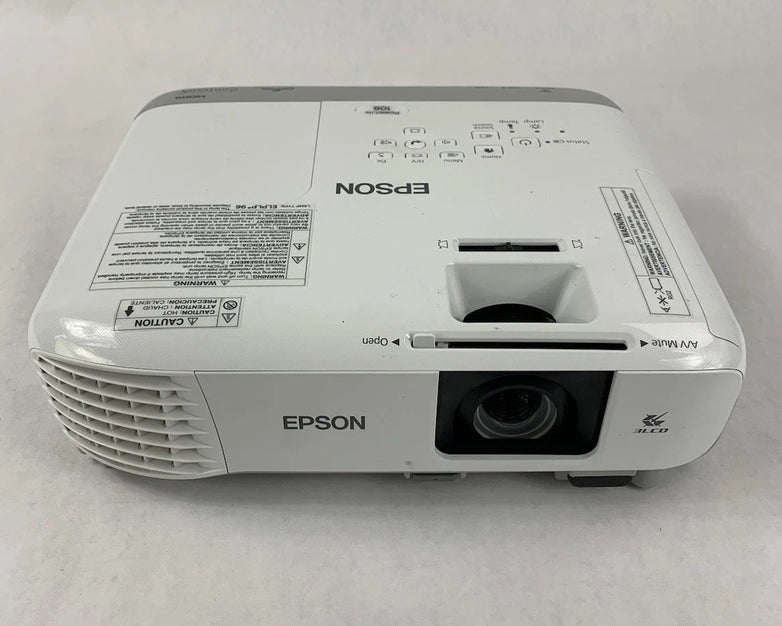 Epson PowerLite 108 H860A LCD Projector 1256 Lamp Hours - No Remote