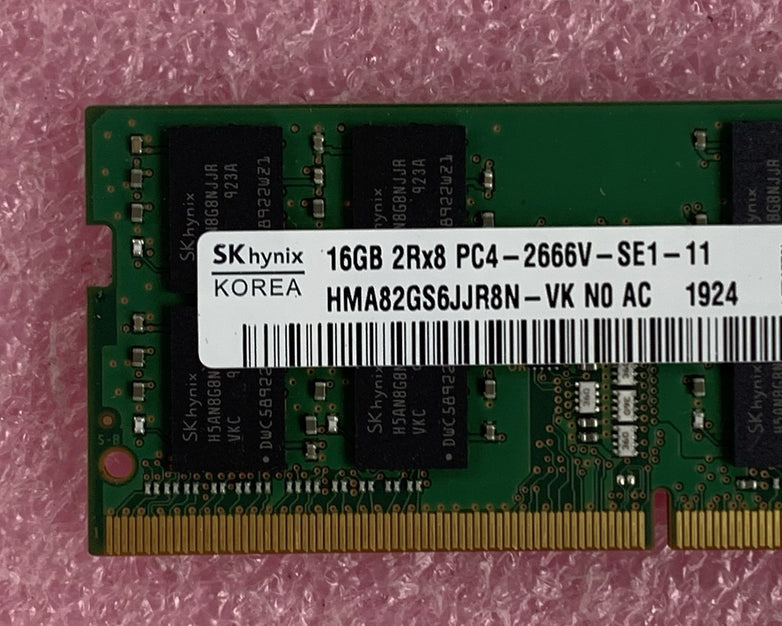 SK Hynix HMA82GS6JJR8N-VK 16 GB DDR4 SODIMM 2666 MHz Laptop  Memory  Ram