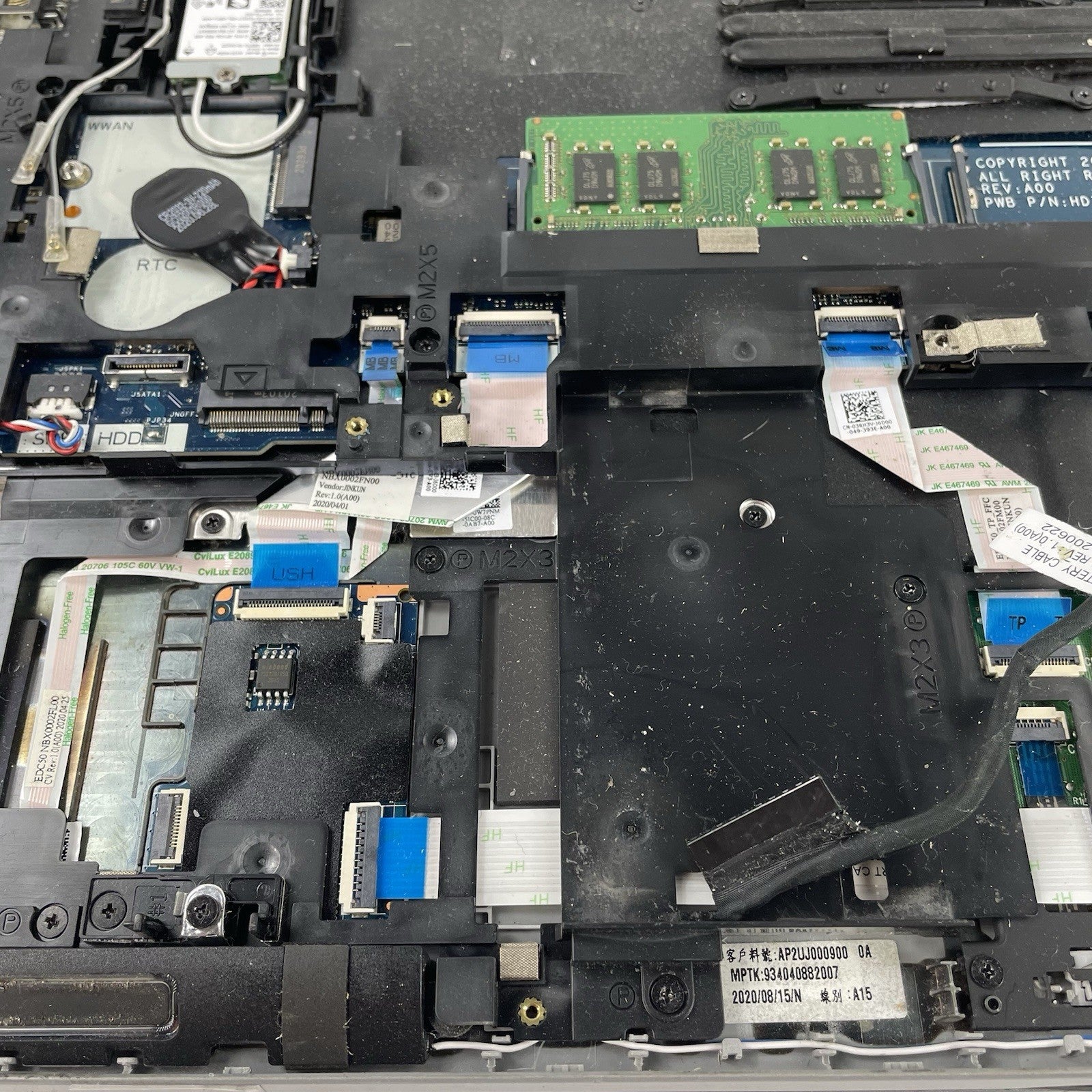 Dell Latitude 5510 15.6" i5-10310U 1.70 GHz 8 GB RAM No SSD/OS/Batt - Worn21