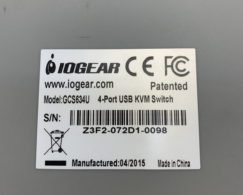 Iogear GCS634U 4-Port USB KVM Switch